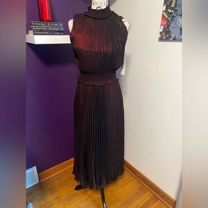 Nanette Lepore Shiny Nigh Neck Sleeveless Dress NWT